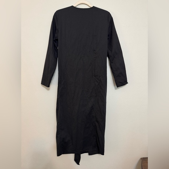 COS Midi Long Sleeve Wrap Dress in Black - Picture 5 of 5
